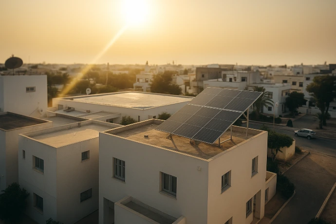 Installation photovoltaïque résidentielle panneaux LONGi 645 à Sfax – H